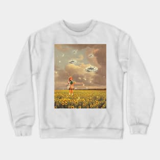 Over Sunflowers Crewneck Sweatshirt